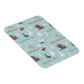 Frohe Weihnachtsmuster Magnet (Rechte Seite)