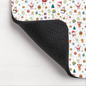 Frohe Weihnachtsmuster Mousepad (Ecke)
