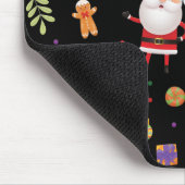 Frohe Weihnachtsmuster Mousepad (Ecke)