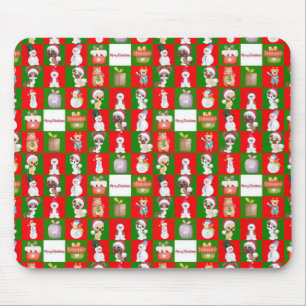 Frohe Weihnachtsmuster Mousepad