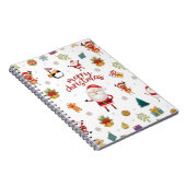 Frohe Weihnachtsmuster Notizblock (Rechte Seite)