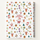 Frohe Weihnachtsmuster Notizblock (Rückseite)