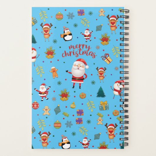 Frohe Weihnachtsmuster Planer (Rückseite)