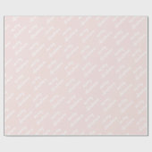 Frohe Weihnachtsmuster Rainbow Blush Pastel Geschenkpapier (Flach)
