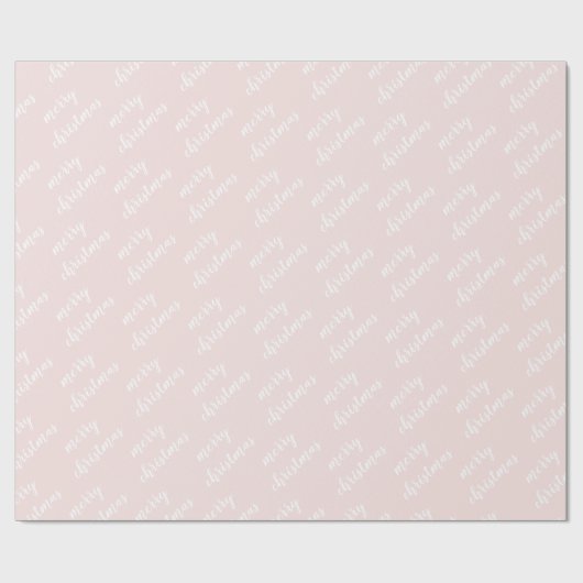 Frohe Weihnachtsmuster Rainbow Blush Pastel Geschenkpapier (Flach)