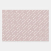 Frohe Weihnachtsmuster Rainbow Blush Pastel Geschenkpapier Set (Vorderseite)