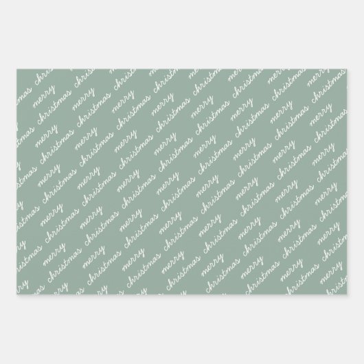 Frohe Weihnachtsmuster Rainbow Blush Pastel Geschenkpapier Set (Vorderseite)