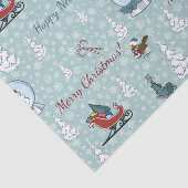 Frohe Weihnachtsmuster Seidenpapier (Ausschnitt)