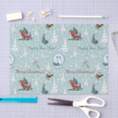Frohe Weihnachtsmuster Seidenpapier (Handwerk)