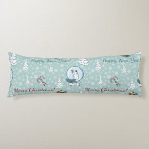Frohe Weihnachtsmuster Seitenschläferkissen