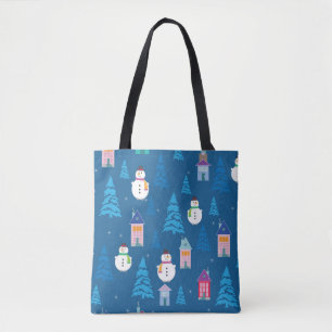 Frohe Weihnachtsmuster Tasche