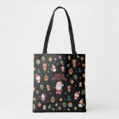 Frohe Weihnachtsmuster Tasche (Vorderseite)