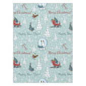 Frohe Weihnachtsmuster Tischdecke (Vorderseite)