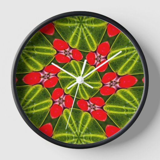 Frohe Weihnachtsmuster Uhr (Vorderseite)