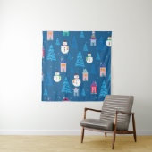 Frohe Weihnachtsmuster Wandteppich (Beispiel)