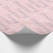 Frohe Weihnachtsmuster Wrapping Papier Geschenkpapier (Ecke)