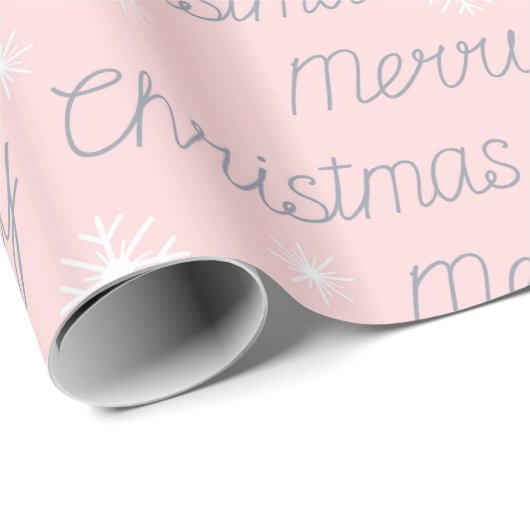 Frohe Weihnachtsmuster Wrapping Papier Geschenkpapier (Rolleneckpunkt)