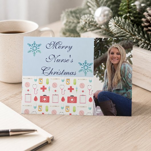 Frohe Weihnachtsnacht Feiertagskarte