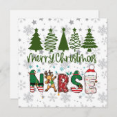 Frohe Weihnachtsnacht Feiertagskarte (Vorne/Hinten)