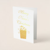 Frohe Weihnachtsnacht Folienkarte (Vorderseite)