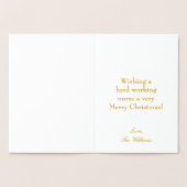 Frohe Weihnachtsnacht Folienkarte (Innenseite)