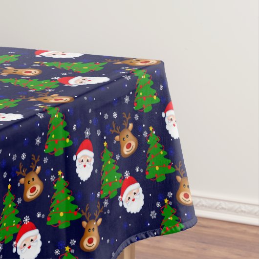 Frohe Weihnachtsnachtslieder, 52"x70" Tischdecke (Beispiel)