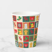 Frohe Weihnachtsnachtsnachtsnachtsnachtsmittel für Pappbecher (Vorderseite)