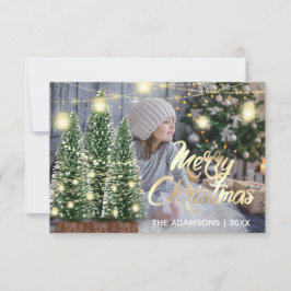 Frohe Weihnachtsnamen Foto Tree Rose Lights Einladung