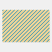 Frohe Weihnachtsnamen Monogram Green Gold Teens Geschenkpapier Set (Vorderseite 2)