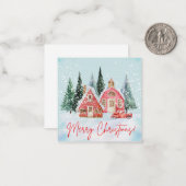 Frohe Weihnachtsnotecard Mitteilungskarte (Vorderseite/Rückseite Beispiel)