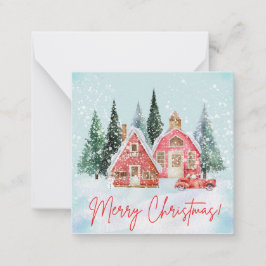 Frohe Weihnachtsnotecard Mitteilungskarte