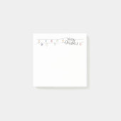 Frohe Weihnachtsnoten mit Lichtern Post-it Klebezettel (Vorderseite)