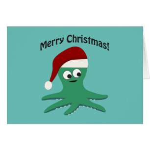 Frohe Weihnachtsoktopus
