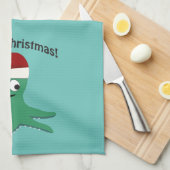 Frohe Weihnachtsoktopus Handtuch (Viertel Falte)