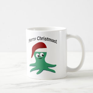 Frohe Weihnachtsoktopus Kaffeetasse