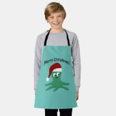 Frohe Weihnachtsoktopus Schürze (Getragen)