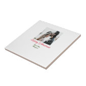 Frohe Weihnachtspaar Foto geben Namen glücklichen Fliese (Seite)