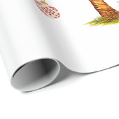 Frohe Weihnachtspalme Tree Light Hawaiian Tropical Geschenkpapier (Rolleneckpunkt)