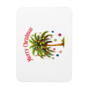 Frohe Weihnachtspalme Tree Light Hawaiian Tropical Magnet