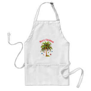 Frohe Weihnachtspalme Tree Light Hawaiian Tropical Schürze