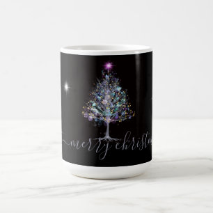 Frohe Weihnachtspastel beleuchtet Weihnachtsbaum Verwandlungstasse