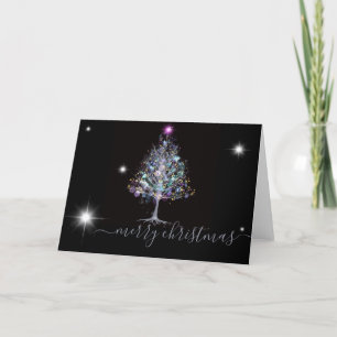 Frohe Weihnachtspastel Weihnachtsbaum Feiertagskarte