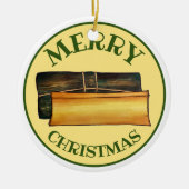 Frohe Weihnachtspasteles Puerto Rico Banana Cakes Keramik Ornament (Vorne)