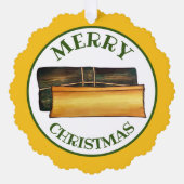 Frohe Weihnachtspasteles Puerto Rico Banana Cakes Ornament Karte (Vorderseite)