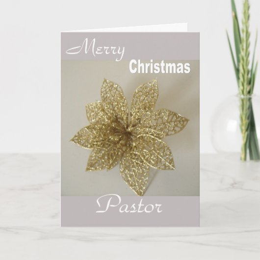 Frohe Weihnachtspastor Feiertagskarte (Vorderseite)