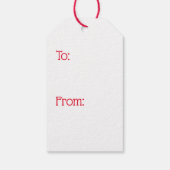 Frohe Weihnachtspaw Print Tree Geschenk-Tag Geschenkanhänger (Rückseite)