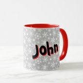 Frohe Weihnachtspenguin personalisiert Tasse (VorderseiteRechts)