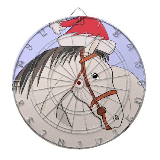 Frohe Weihnachtspferde Dartscheibe (vorne)