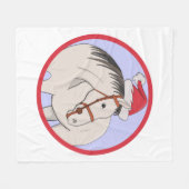 Frohe Weihnachtspferde Fleecedecke (Vorderseite (Horizontal))