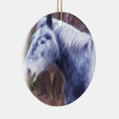 Frohe Weihnachtspferde Keramikornament (Rechts)